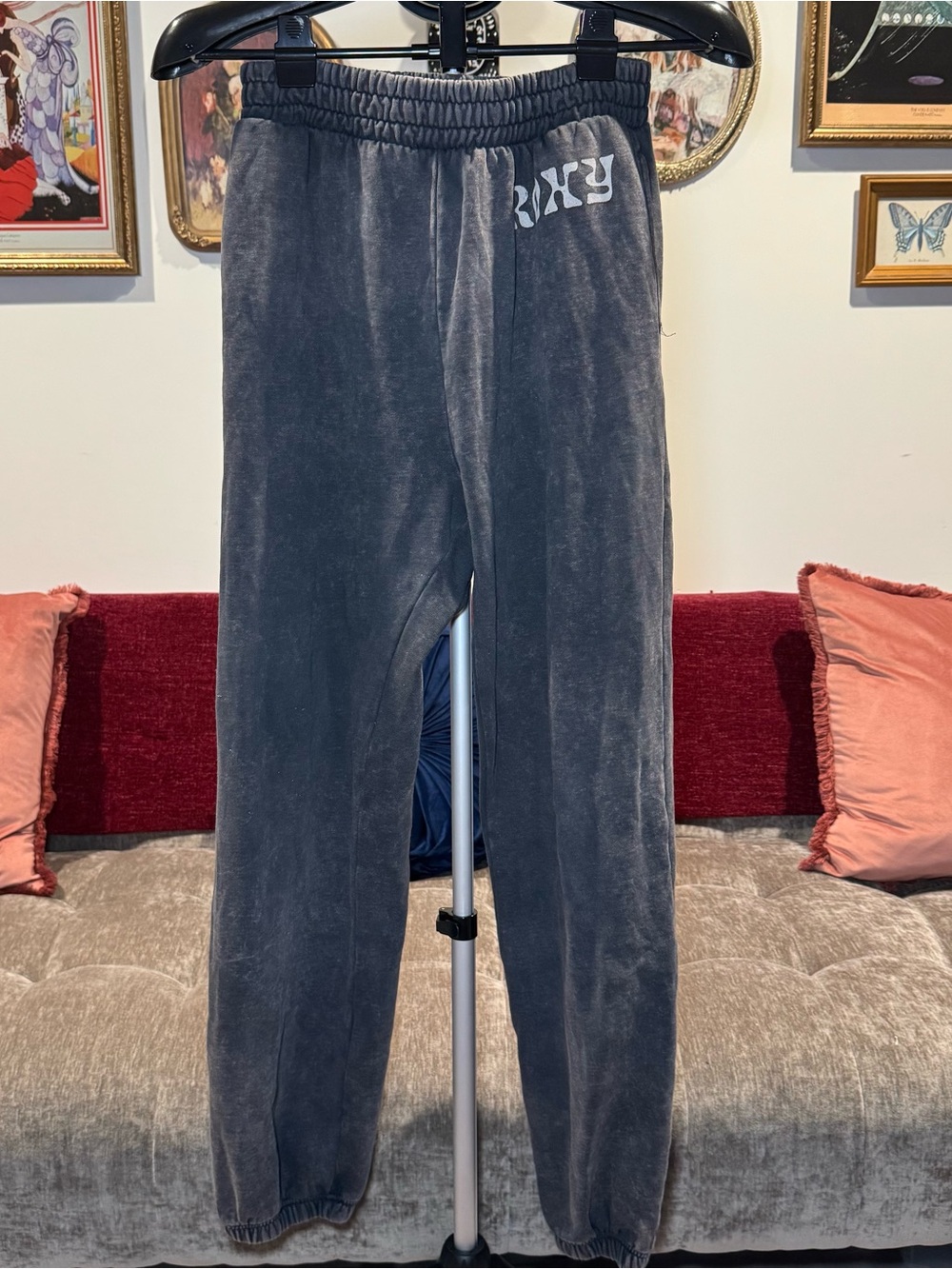 Roxy Charcoal Gray Joggers